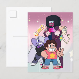 Steven Universe   Crystal Gem Group Pose Vykort
