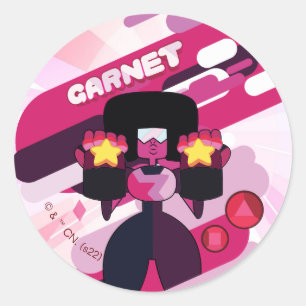 Steven Universe   Garnet-teckengrafik Runt Klistermärke
