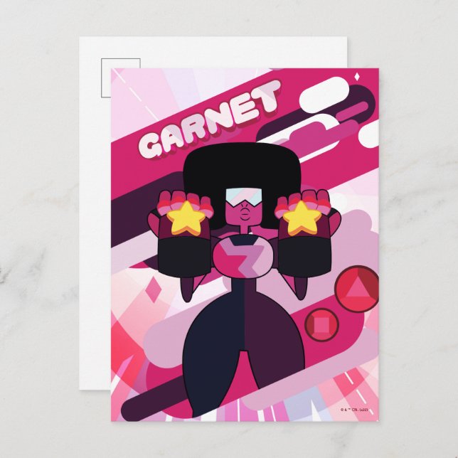 Steven Universe | Garnet-teckengrafik Vykort (Fram/baksida)