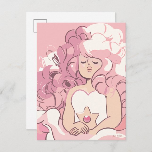 Steven Universe | Illustration av Ro Quartz Vykort (Fram/baksida)