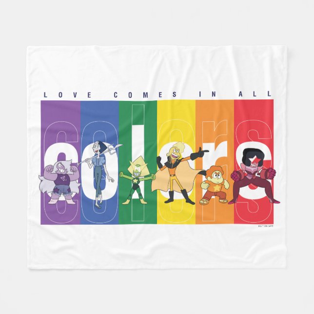 Steven Universe - Kärlek kommer i Färg Fleecefilt (Framsidan (Horisontell))