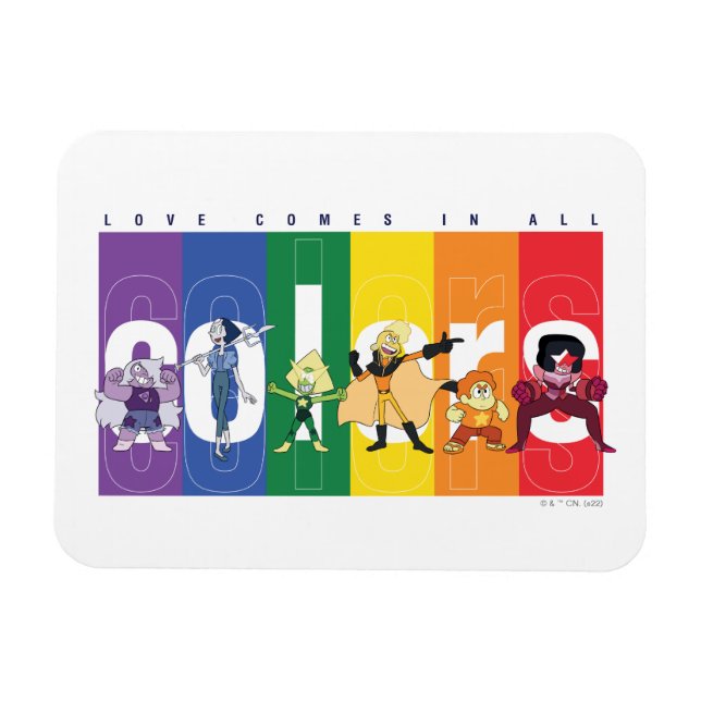 Steven Universe - Kärlek kommer i Färg Magnet (Horisontell)