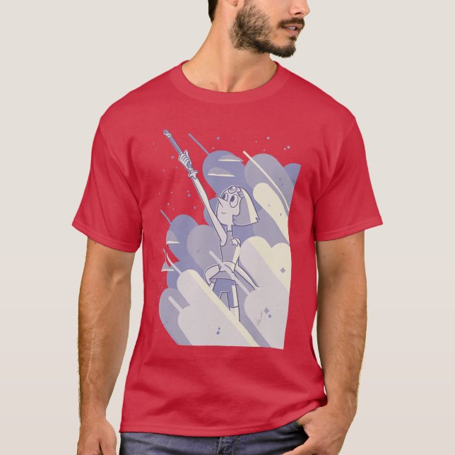 Steven Universe Pearl Clouds girl T Shirt (Framsida)