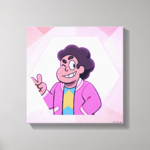 Steven Universe   Rosa Diamond Porträtt Canvastryck