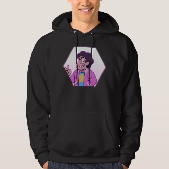 Steven Universe | Rosa Diamond Porträtt Hoodie (Framsida)
