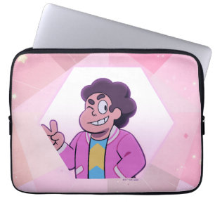 Steven Universe   Rosa Diamond Porträtt Laptop Fodral