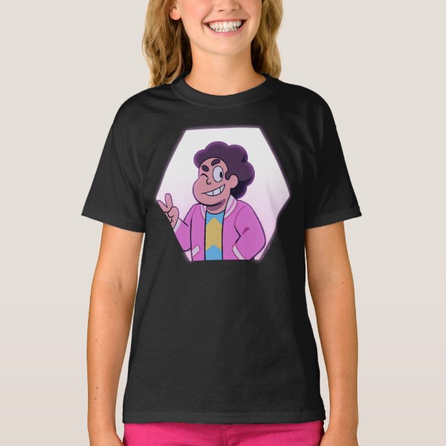 Steven Universe | Rosa Diamond Porträtt T Shirt (Framsida)