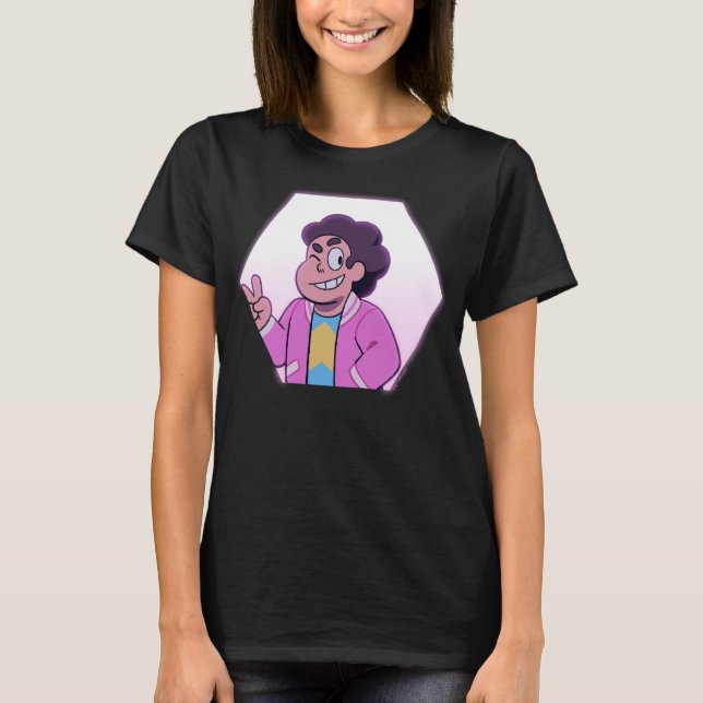 Steven Universe | Rosa Diamond Porträtt T Shirt (Framsida)