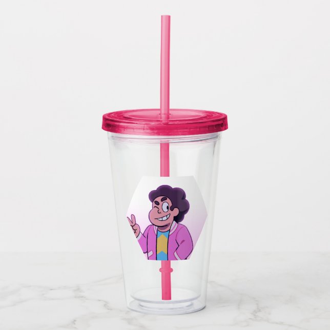 Steven Universe | Rosa Diamond Porträtt Take Away Mugg (Framsida)