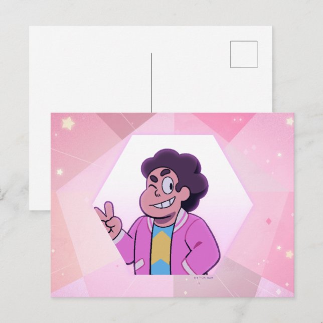 Steven Universe | Rosa Diamond Porträtt Vykort (Fram/baksida)