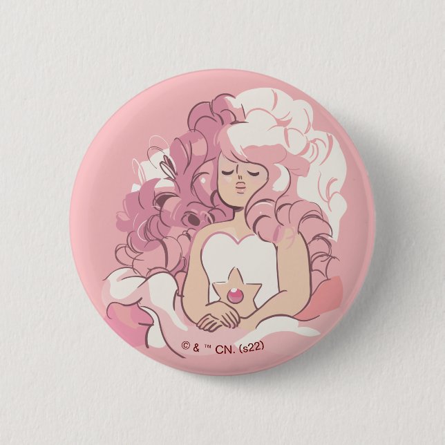Steven Universe | Rose Quartz Illustration Knapp (Framsida)