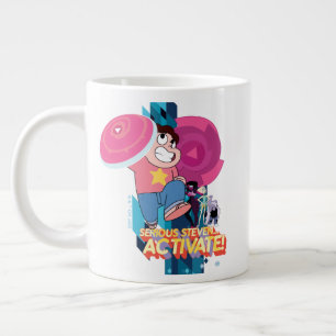 Steven Universe   Seriös Steven... Aktivera! Jumbo Mugg