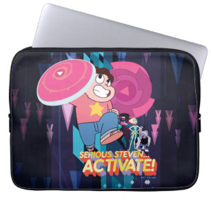 Steven Universe   Seriös Steven... Aktivera! Laptop Fodral