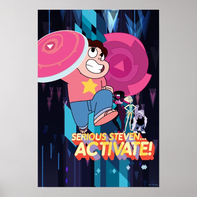 Steven Universe | Seriös Steven... Aktivera! Poster (Framsidan)