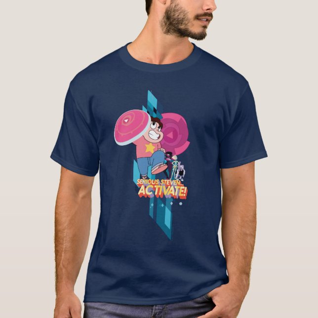 Steven Universe | Seriös Steven... Aktivera! T Shirt (Framsida)