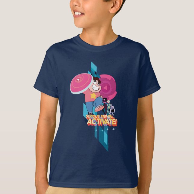 Steven Universe | Seriös Steven... Aktivera! T Shirt (Framsida)