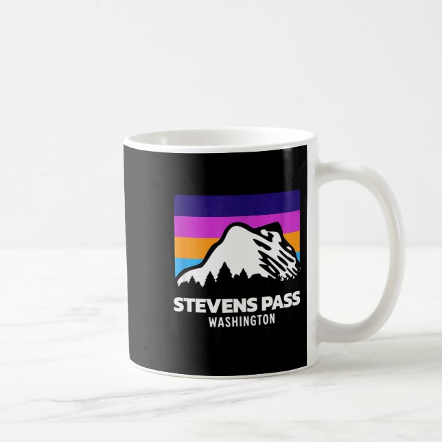Stevens pass washington bergskidåkning kaffemugg (Höger)