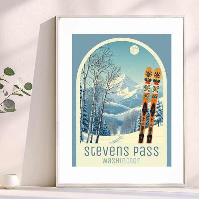 Stevens Pass Washington ski vacation Poster (Skapare uppladdad)