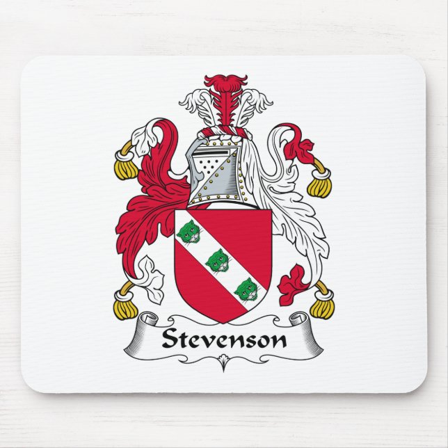 Stevenson familjvapensköld musmatta (Framsidan)