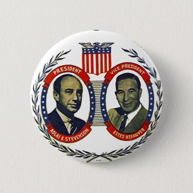 Stevenson Kefauver jugate - knäppas Knapp (Framsida)