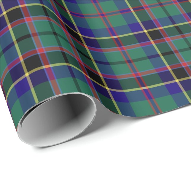 Stevenson Klan Tartan Presentpapper (Rullad Hörn)