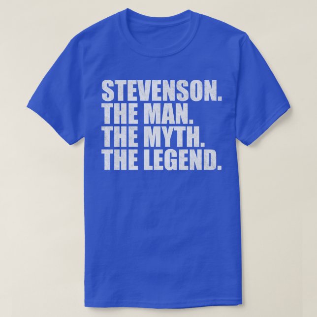 StevensonStevenson Family namn Stevenson, efternam T Shirt (Design framsida)