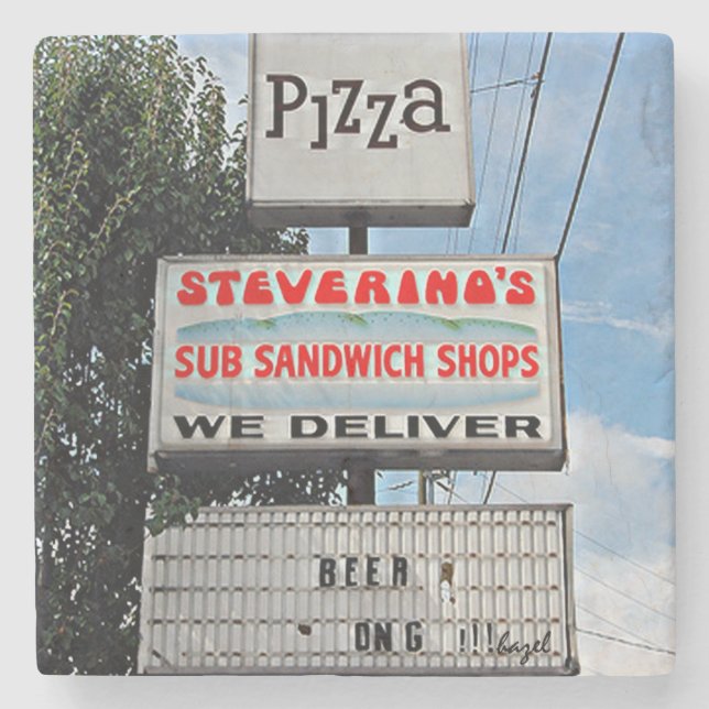 Steverino's, Aten, Georgia, Marble Stone Underlägg (Framsidan)