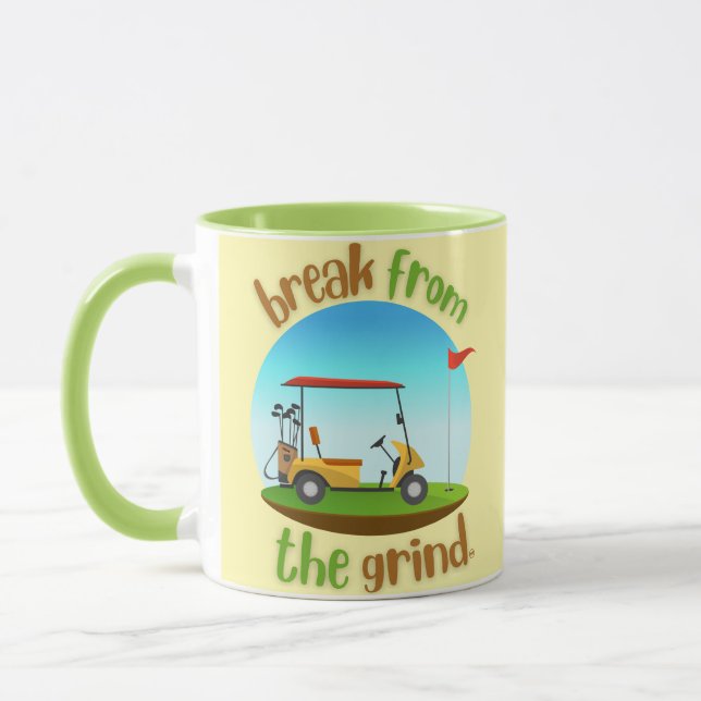 Steves golfvagn kaffemugg (Vänster)