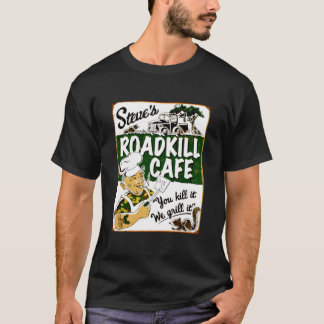 STEVES ROADKILL CAFE. Vintage Reklam Restaura T Shirt