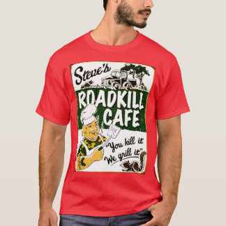 STEVES ROADKILL CAFE Vintage Reklamation Restauran T Shirt