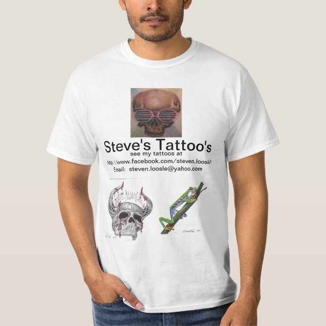 Steves tatuering skjorta för promo tee (Framsida)