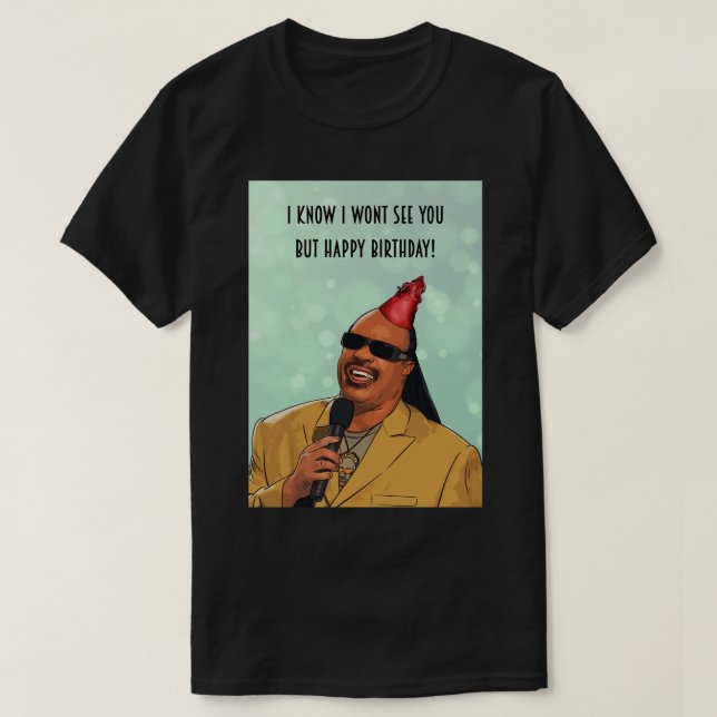 Stevie  - grattis på födelsedagen-hälsningskort.pn t shirt (Design framsida)