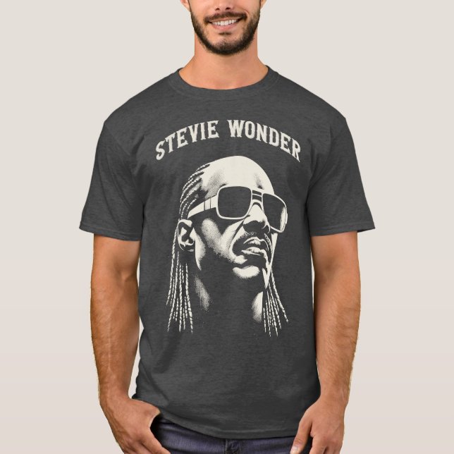 Stevie Wonder 3 T Shirt (Framsida)