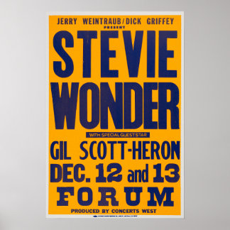Stevie Wonder / Gil Scott Heron Poster