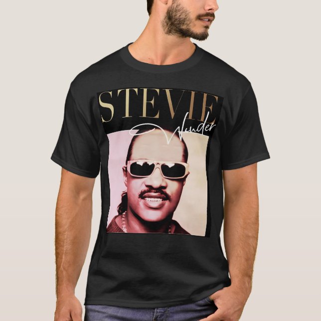 Stevie Wonder T Shirt (Framsida)