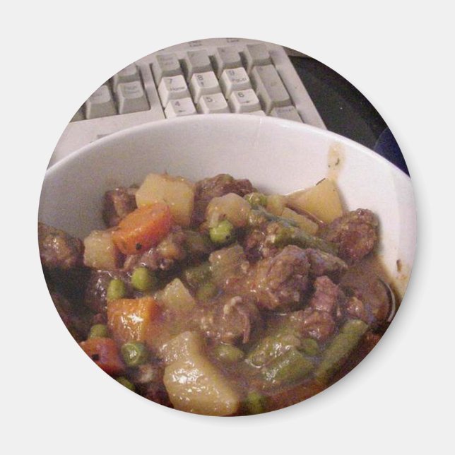 Stew Beef Cooking Dinner Food Magnet (Framsidan)