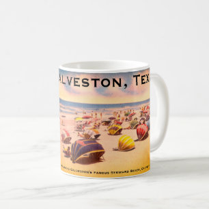Steward Beach, Galveston, Texas Kaffemugg