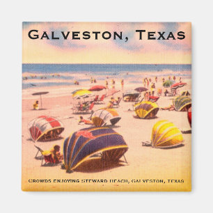 Steward Beach, Galveston, Texas Magnet
