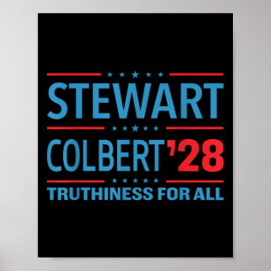 Stewart& Colbert 2028 Truthiness For All, Roli Poster