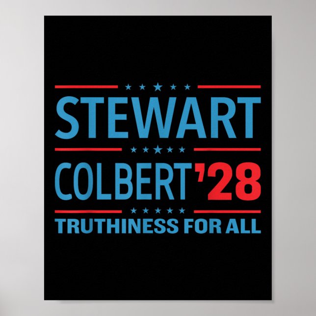 Stewart&amp; Colbert 2028 Truthiness For All, Roli Poster (Framsidan)