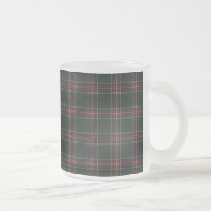 Stewart Black Klan Tartan Frostad Glasmugg