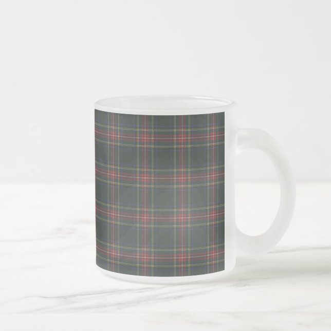 Stewart Black Klan Tartan Frostad Glasmugg (Höger)