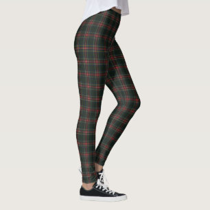 Stewart Black Modern Original Scottish Tartan Leggings