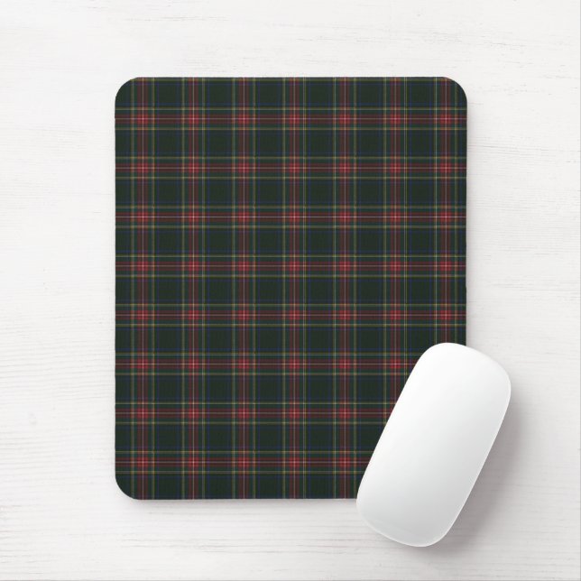 Stewart Black Modern Original skotsk tartan Musmatta (Med mus)