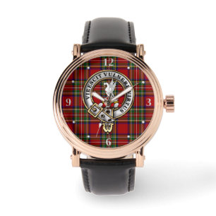 Stewart Clans Märke & Tartan Armbandsur