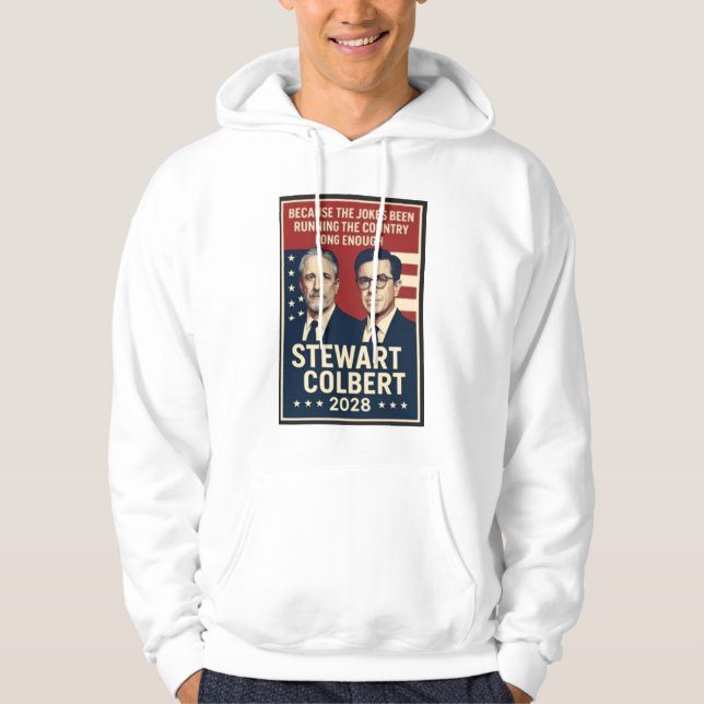 Stewart/Colbert 2028 Hoodie (Framsida)