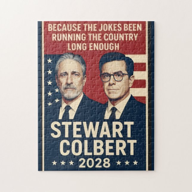 Stewart/Colbert 2028 Pussel (Vertikal)