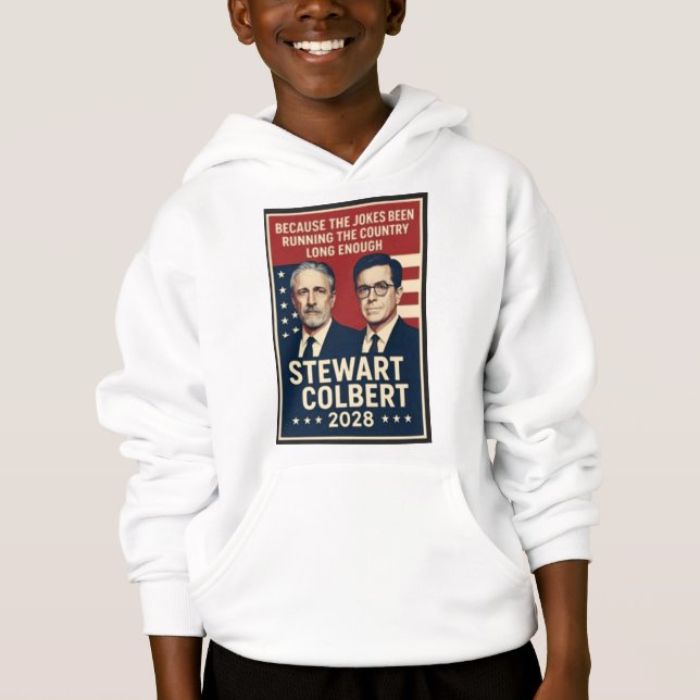 Stewart/Colbert 2028 T Shirt (Framsida)