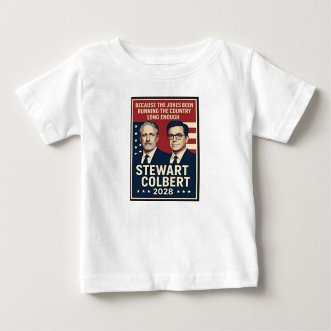 Stewart/Colbert 2028 T Shirt (Framsida)