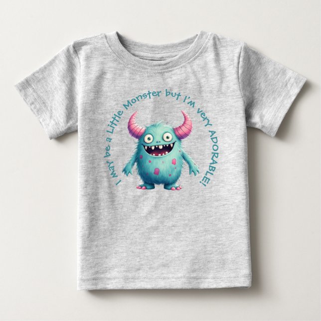 Stewart: Den sorgliga lilla monstern T Shirt (Framsida)